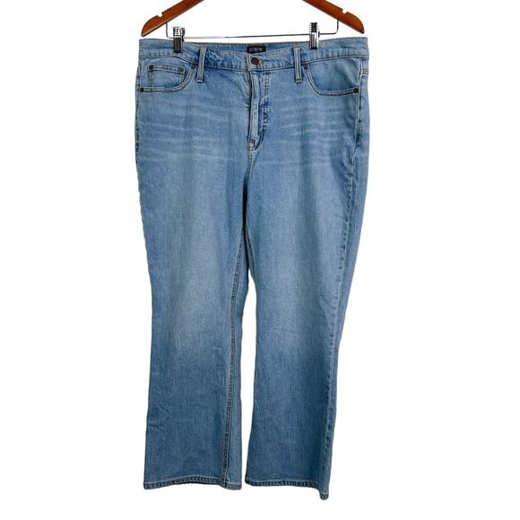J. Crew Flare crop All Day Stretch Plus Size Jeans Size 14 - Picture 3 of 9